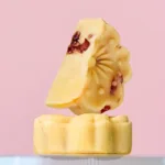 mung bean cake with cranberry