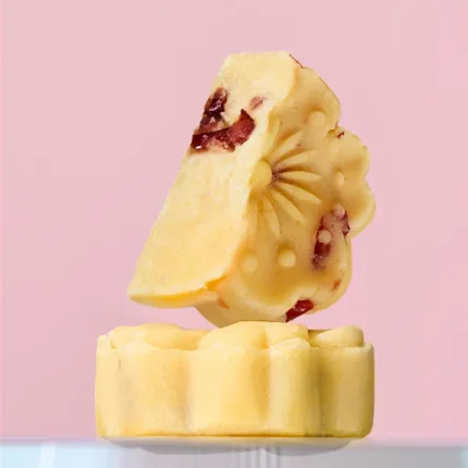 mung bean cake with cranberry